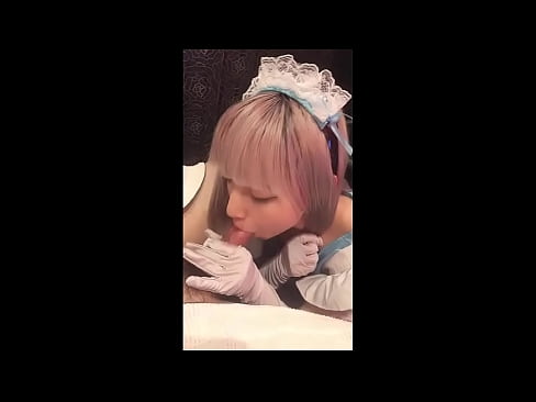 ❤️ Japanese Idol [mayuka], French maid costume, part 1, blowjob and jerk off with lotion ❤️ dekalidad na sex sa amin ☑